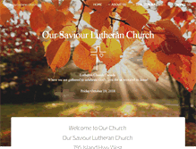 Tablet Screenshot of oursaviourlutheranchurch.ca